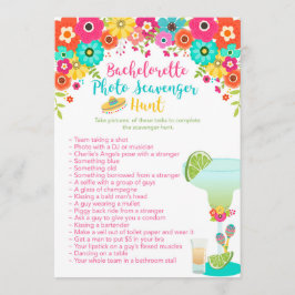 Fiesta Theme Bachelorette Party Scavenger Hunt Einladung