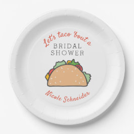 Fiesta Theme Let's Taco Bout ein Brautparty Pappteller