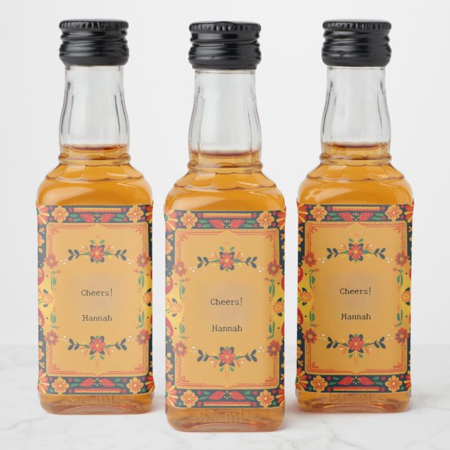 Fiesta Theme Mini Flaschen Labels Alkoholflaschenetikett (Flaschen)