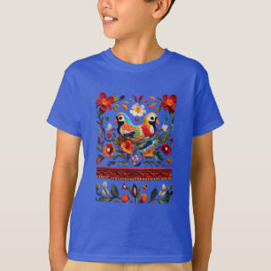 Fiesta Threads: Inspiriert mexikanisches Stickerei T-Shirt