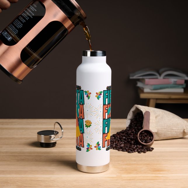 Fiesta Time Cino De Mayo Trinkflasche (Kaffee)