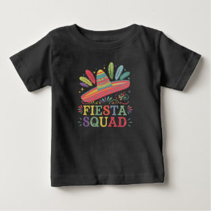 Fiesta-Truppe Cinco de Mayo Familien-Matching Baby T-shirt
