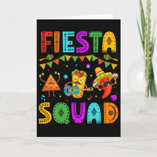 Fiesta-Truppe Cinco De Mayo Party Mexikanisches Fe Karte