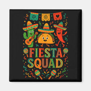 Fiesta-Truppe lustig Cinco de Mayo Sombrero Kaktus Magnet