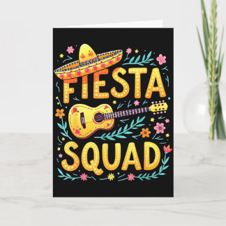 Fiesta-Truppe passend zum Cinco de Mayo mexikanisc Karte