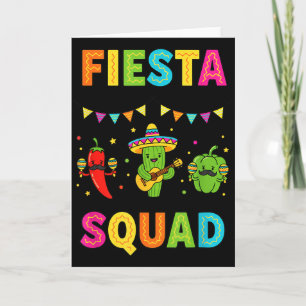 Fiesta-Truppe süßer Kaktus Pfeffer Paprika Kinder Karte