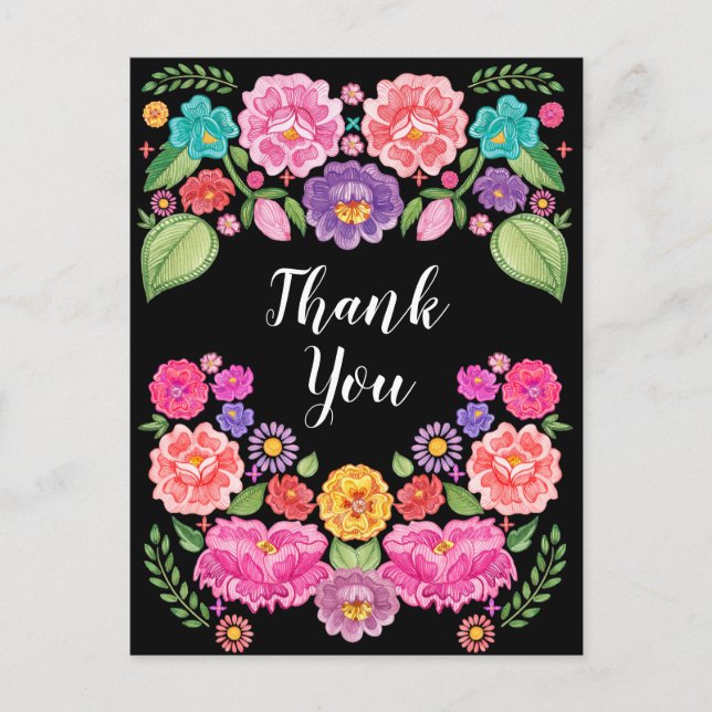 Fiesta Vielen Dank Postcard Postkarte (Vorderseite)