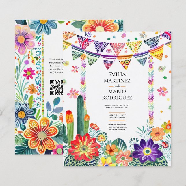FIESTA WEDDING - Folkart-Blume Moderne (Vorne/Hinten)