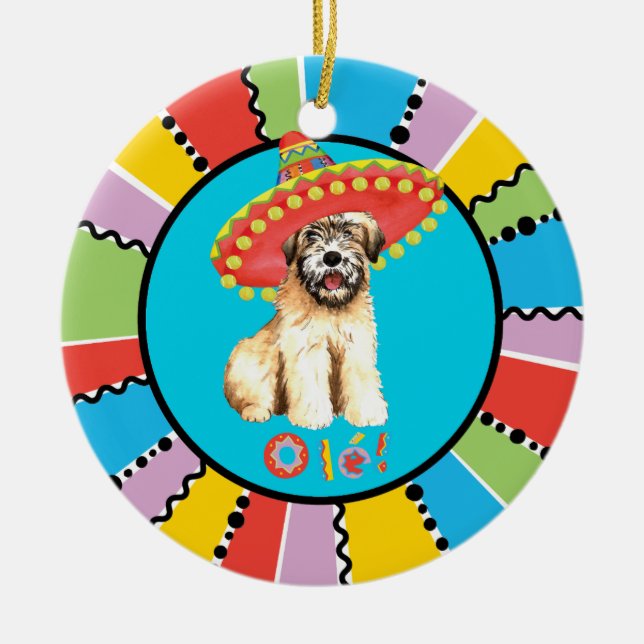Fiesta Wheaten Keramik Ornament (Vorne)