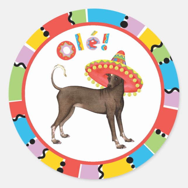 Fiesta Xolo Runder Aufkleber (Vorderseite)