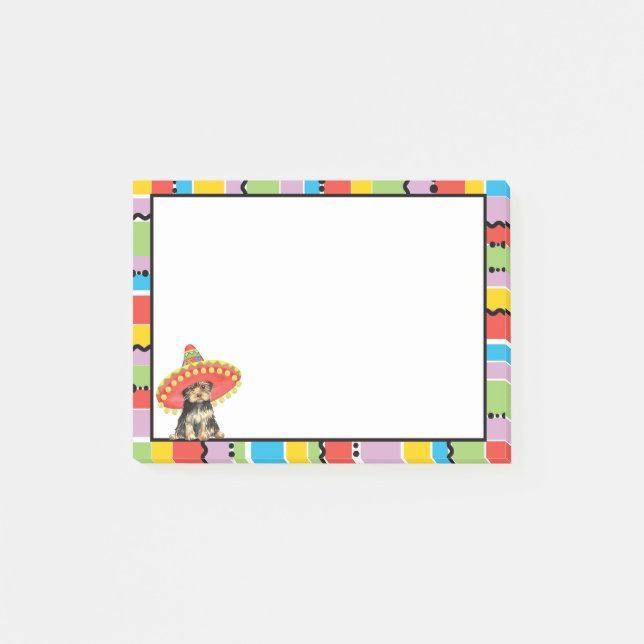 Fiesta Yorkie Post-it Klebezettel (Vorderseite)