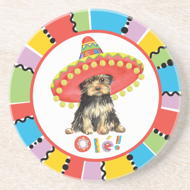 Fiesta Yorkie Untersetzer (Vorne)