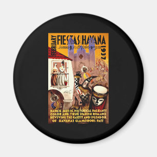 Fiestas Havana 1937 Magnet