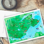 Fife Coastal Path Scotland Illustrierte Karte<br><div class="desc">Karo auf dieser coolen illustrierten Karte des Küstenwegs von Fife in Schottland. Sie können diesen wunderschönen Weg gehen, der durch die Städte und durch die grüne Landschaft führt. Bleiben Sie auf dem Weg, um zu sehen, wie die Boote vorbeifahren oder einen der vielen Regenbogen sehen. Bist du auf diesen Pfad...</div>
