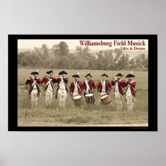 Fife & Drum in Berkeley Plantation Poster