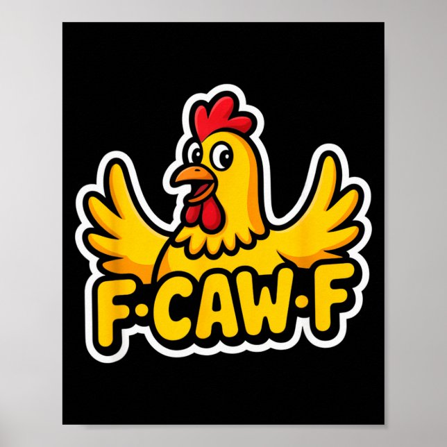 Fife Life Funny Sarcastic Chicken Fcawf  Poster (Vorne)