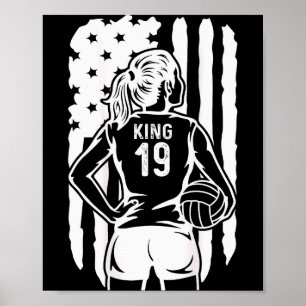 Fife Life High School Volleyball König 19 Poster
