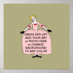 Fifi ~ ÄNDERN DRESS FARBE 16x16 Poster