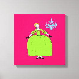 Fifi ~ ÄNDERUNG FARBE 11x11 1.5"Dicke Leinwanddruck