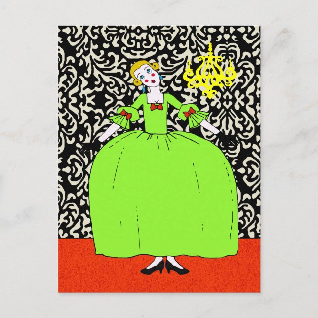 Fifi ~ ÄNDERUNG FARBE Postkarte / Einladung (Vorderseite)