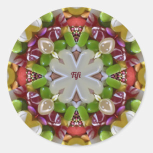 FIFI ~ EASTER CANDY ~ RUNDER AUFKLEBER
