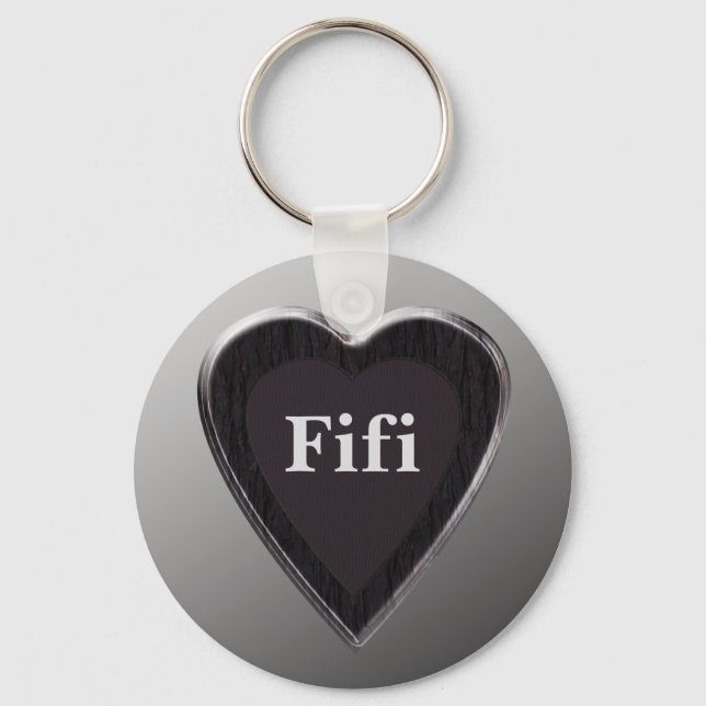 Fifi Heart Keychain von 369MyName Schlüsselanhänger (Vorderseite)