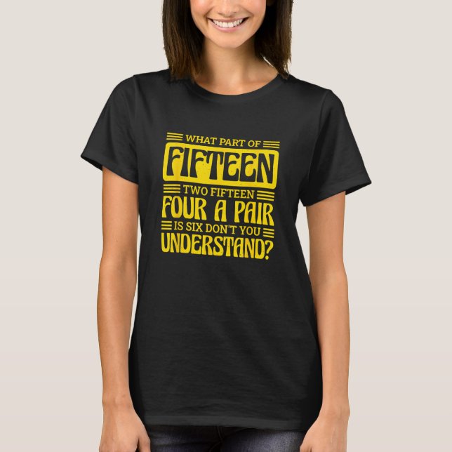 Fifteen Two Fifteen Four A Pair Is Six Cribbage 2 T-Shirt (Vorderseite)