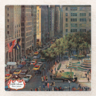 Fifth Avenue durch John schwanken Glasuntersetzer