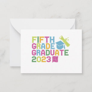 Fifth Grade Graduate 2023 Graduation Vacation Gift Mitteilungskarte