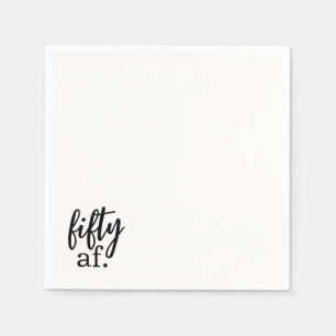 Fifty Af Cocktail Napkins Serviette