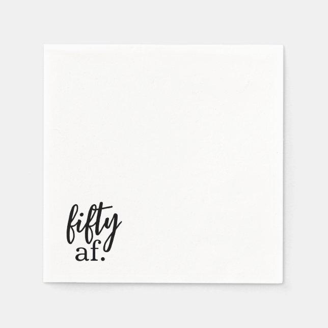 Fifty Af Cocktail Napkins Serviette (Vorderseite)