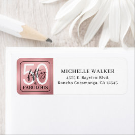 Fifty and Fabulous Script 50th Birthday