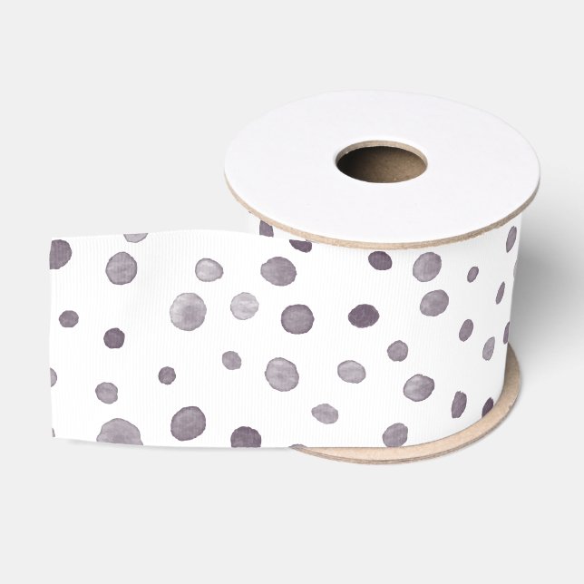 Fig Confetti Wasserfarbe Punkte Band Ripsband (Spule)