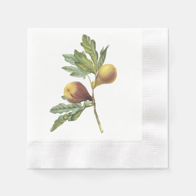 fig(Ficus violacea) von Redouté Serviette (Vorderseite)