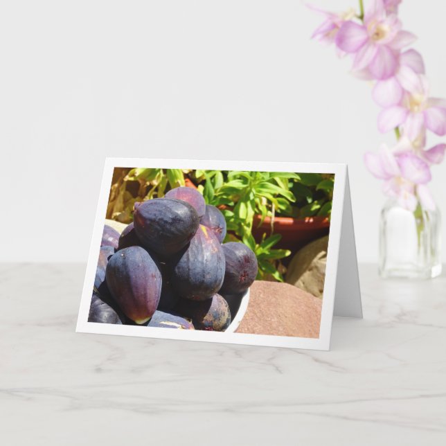 Fig Fruit Portrait Karte (Orchidee)