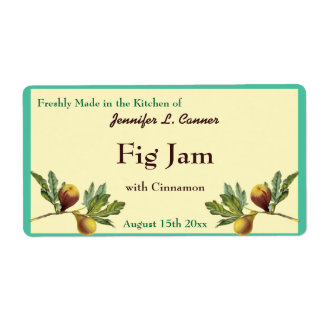 Fig Jam oder Preserve Canning Jar Food Label