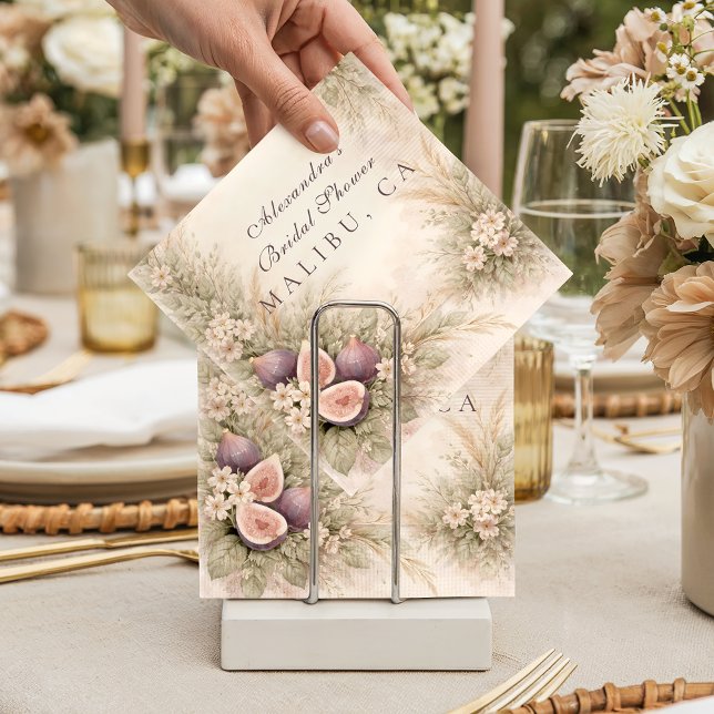 Fig Orchard Elegance Bridal Shower Serviette (Von Creator hochgeladen)