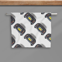 Figarations Black Figaro Voiture Motif Serviette d