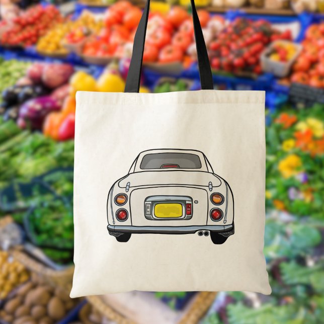Figarations Cute White Figaro Sac fourre-tout voit (Fun tote bag for the white figaro owner. Perfect for all those car goodies)