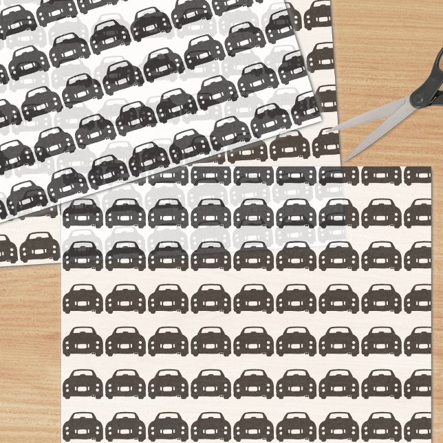 Figarations Figaro Silhouette Tissue Paper Seidenpapier (Black and White Figaro Car Tissue Paper)