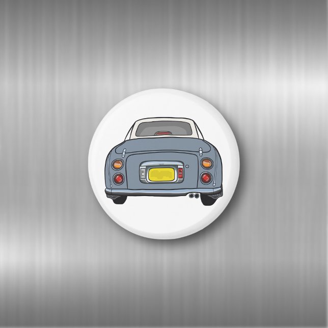 Figarations Lapis Gray Figaro Car Magnet (Fun figgy magnet just for you. Handy for checking for rust on your lapis grey figaro car)