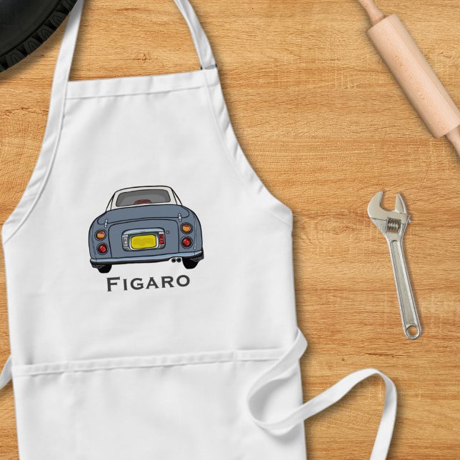 Figarations Niedlich Lapis Gray Figaro Garage Schü Schürze (A lapis grey figaro apron perfect for the kitchen or garage. Add your name!)