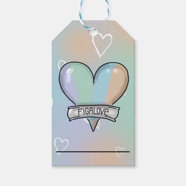 Figaro lover gift label geschenkanhänger (Vorderseite)