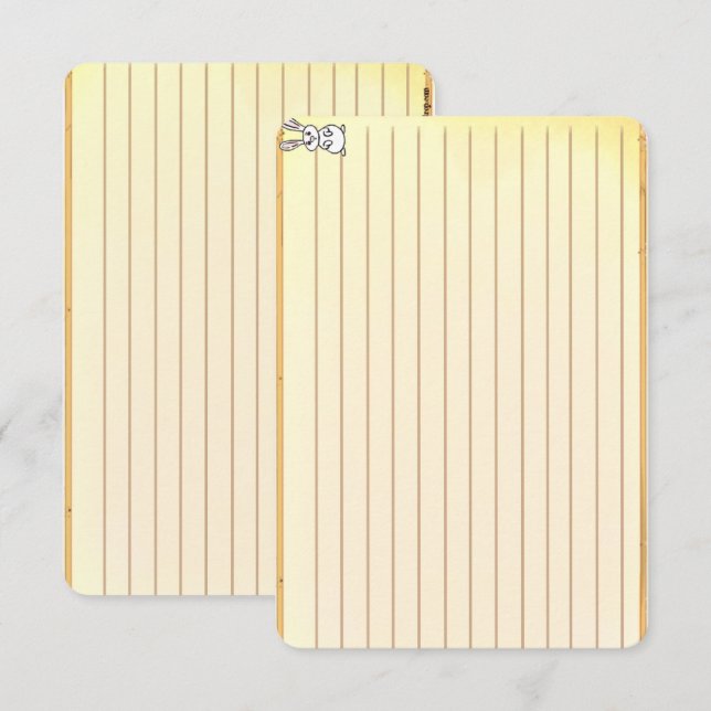 Figdewdrop Bunny recipe notecards (Vorne/Hinten)