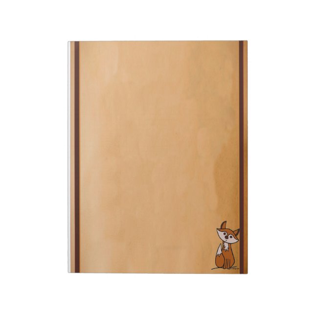 Figdewdrop Fig the fox tear away notepad Notizblock (Rotiert)