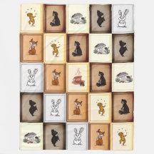 figdewdrop Quilt It Relax Everybody Fleece Blanket