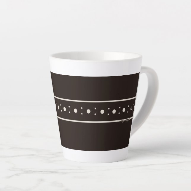 Figdewdrop Relax Tasse Schwarz BlinkyBat sm Latte  (Rechte Ecke)
