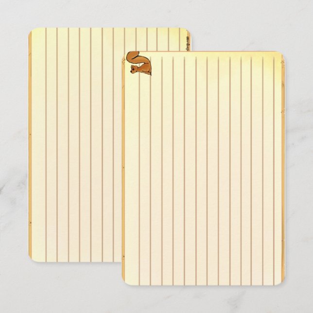 Figdewdrop Squirrel recipe notecards (Vorne/Hinten)