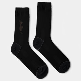 figdewdrops Blinky die Fledermaus schwarze Crew So Socken