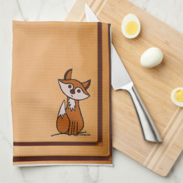 figdewdrops Fig the fox kitchen towel Geschirrtuch
